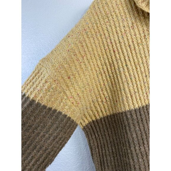 Kori America Waffle Knit Sweaters Womens Medium Cowl neck Fall Cozy Cottagecore - Picture 5 of 12